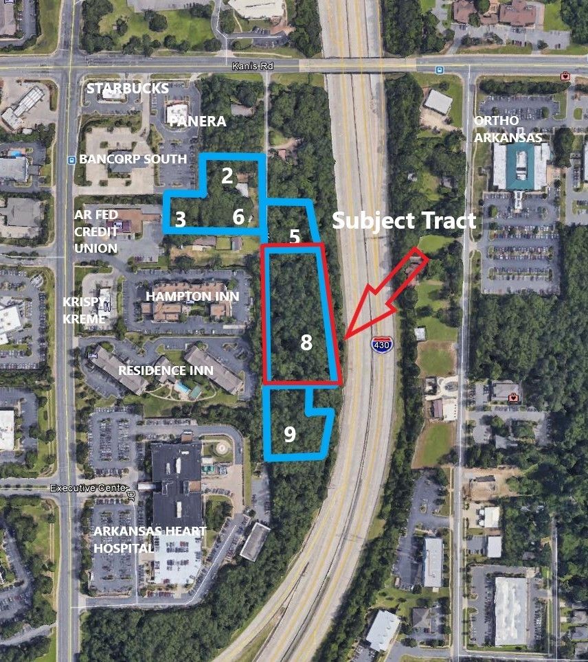 Office/Hotel/Bank Development Opportunity in West Little Rock Medical Corridor: 1227 Kaufman Rd, Little Rock, AR 72211